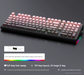 Tri-Mode RGB Mechanical Gaming Keyboard - 102-Key, Hot-Swappable, 4000mAh Battery, 5-Layer Sound Dampening(Strawberry on black)