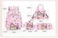 Kids Cartoon Character 3-Piece Backpack Set - Lightweight School Bag with Lunch Bag & Pencil Case(black)