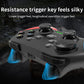 Multi-Platform Wireless Gaming Controller with Dual Motor Vibration, Turbo & Phone Holder(Black, red and blue with receiver)