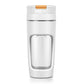 Large 600ML Portable Blender - USB-C Rechargeable Smoothie Maker with 4 Stainless Steel Blades(white)