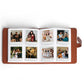 PU Leather Instant Photo Album - Holds 288 Photos, Compatible with Instax Square & Mini Films(pink)