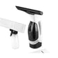 Cordless Window & Surface Vacuum Cleaner Kit - Rechargeable, Streak-Free Squeegee with Spray Bottle(White)