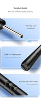 Smart Visual Ear Cleaner with HD WiFi Camera - Gentle Silicone Tips, USB-C Rechargeable Otoscope for Safe Ear Wax Removal(Black low-level version)