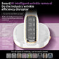 Portable Handheld Garment Steamer & Mini Iron - Smart Temperature Control, Rapid Heating & Powerful Steam for All Fabrics(White)