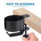 Heavy-Duty All-Metal Desk Clamp with 360-Degree Swivel Headphone Hanger & Cup Holder(black)