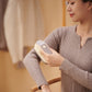 Rechargeable Electric Fabric Shaver - Powerful Lint Remover with Dual-Ring Blades & Ergonomic Design(black and white)