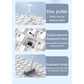 Two Multi-functional Keyboard Cleaning Kit & Ergonomic Wrist Rest with Integrated Storage(White)