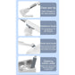 Two Multi-functional Keyboard Cleaning Kit & Ergonomic Wrist Rest with Integrated Storage(White)