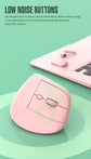 Two Ergonomic Vertical Wireless Mouse - Dual Mode (2.4G & Bluetooth), 5 Adjustable DPI, Silent Clicks, Rechargeable(black)