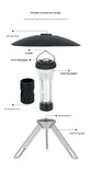 Portable Outdoor Camping Lantern with Tripod Stand, Soft Light Diffuser & USB-C Charging(green)