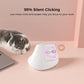 Ergonomic Vertical Mouse - Multi-Device Bluetooth5.0 & 2.4G Wireless, Adjustable DPI, Silent Click(green)
