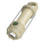 Tri-Color Portable Camping Lantern & Flashlight - Rechargeable, 360°Ambient Light & Hook Design(Khaki)