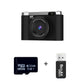 4K Ultra HD Digital Camera - 75MP, 2.8-inch Rotatable Screen, Auto Focus & Built-in Flash(black)