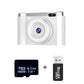 4K Ultra HD Digital Camera - 75MP, 2.8-inch Rotatable Screen, Auto Focus & Built-in Flash(white)