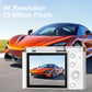 4K Ultra HD Digital Camera - 75MP, 2.8-inch Rotatable Screen, Auto Focus & Built-in Flash(white)