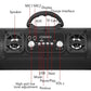 Portable Wireless Speaker - FM Radio, USB/TF Playback, AUX Input, Microphone Support & 2000mAh Battery(black)