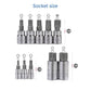 10-Piece M-Type Spline Bit Socket Set - Chrome Steel, Polished & Quenched for Durability with Storage Case(blue)