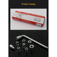 Two 10-piece L-shaped socket wrench sets - 1/2" drive chrome vanadium steel with metric sockets and housings(gray)