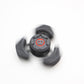 Two Sci-Fi Triangular Keychain Fidget Spinner - 3D Printed EDC Stress Relief Toy(black)