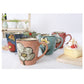 Artisanal Hand-Painted Floral Ceramic Mug - 350ml (Blind Box - 1 of 5 Styles Sent Randomly)