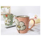Artisanal Hand-Painted Floral Ceramic Mug - 350ml (Blind Box - 1 of 5 Styles Sent Randomly)