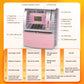 Kids Electronic ATM Savings Bank - Digital Piggy Bank with Password, Auto Roll-in Banknotes & Coin Slot for Financial Learning Fun(pink)