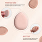 All-in-One Portable Makeup Brush Kit with LED Mirror Travel Case, Sponges & Applicators(pink)