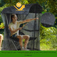 Portable Outdoor Chair Cover with Mosquito Net & Sun Canopy - UV & Water-Resistant Shelter for Camping & Fishing(black 205*125*205CM)