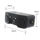 3-in-1 Car Reversing Camera & Parking Sensor System with Monitor - License Plate Frame Mount, Waterproof & Night Vision(black)