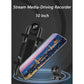 10-Inch Dual Lens Dash Cam Mirror - 1080P FHD Touch Screen Car DVR with Rear Camera, Night Vision & G-Sensor(black)