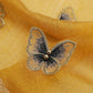 Elegant Butterfly Embroidered Scarf Shawl - Large Soft Silk Blend Wrap for Women(Purple)