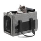 Sturdy & Breathable Pet Carrier for Small Cats & Dogs - Collapsible Travel Bag with Steel Frame, Safety Locks & Sunshade(Grey)
