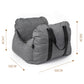 2-in-1 Pet Car Booster Seat & Travel Bed - Removable, Non-Slip, for Small Dogs & Cats(Grey)