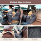 2-in-1 Pet Car Booster Seat & Travel Bed - Removable, Non-Slip, for Small Dogs & Cats(Grey)