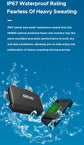 Optical Armband Heart Rate Monitor - Bluetooth & ANT+ Dual Protocol, IP67 Waterproof for Fitness Training(black)