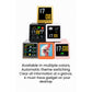 2pc Mini Smart Wi-Fi Weather Station Clock - Desktop Digital Clock with HD IPS Screen, Customizable GIF Display & 3-Day Forecast(Gold)