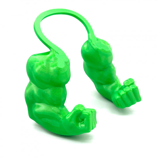 2pc Hilarious Muscle Arm Pet Costume Prop - Funny Novelty Arms for Cats & Small Dogs(green)