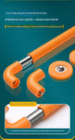 2pc Heavy-Duty Anti-Slip Safety Grab Bar with Luminous Rings - Stainless Steel Core Bathroom Handrail(yellow 60cm)