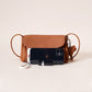 Genuine Leather Flap Crossbody Bag with Elephant Charm - Compact & Stylish Shoulder Purse(Black)