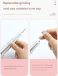 Purple Professional Rechargeable Nail Drill Machine - 45000RPM Portable E-File Kit for Acrylic, Gel, Polishing & Manicure