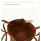 Brown Chic Minimalist PU Leather Tote Bag - Women&