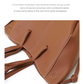 White Chic Minimalist PU Leather Tote Bag - Women&