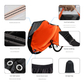 Size XL Black And Orange All-Weather 210D Bicycle Cover - Waterproof & UV-Proof Outdoor Bike Protector with Lock Hole & Storage Bag