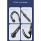 Black Cordless Battle Ropes - Heavy Duty Spring Steel Power Trainers for Full Body Strength & Cardio Workout