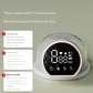 Blue Hands-Free Wearable Electric Breast Pump - Portable, Quiet & Rechargeable with LED Display
