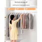 White Edge 10-Pack Hanging Garment Bags for Closet Storage - Translucent Dust-Proof Suit Covers, Washable & Reusable Coat Protectors (2 Sizes)