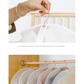 White Edge 10-Pack Hanging Garment Bags for Closet Storage - Translucent Dust-Proof Suit Covers, Washable & Reusable Coat Protectors (2 Sizes)