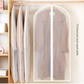 White Edge 10-Pack Hanging Garment Bags for Closet Storage - Translucent Dust-Proof Suit Covers, Washable & Reusable Coat Protectors (2 Sizes)