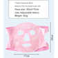 Pink Reusable Cooling Gel Bead Face Mask and Eye Mask Set - Soothing Therapy for Puffy Eyes, Headaches and Facial Relaxation