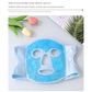 Purple Reusable Cooling Gel Bead Face Mask and Eye Mask Set - Soothing Therapy for Puffy Eyes, Headaches and Facial Relaxation